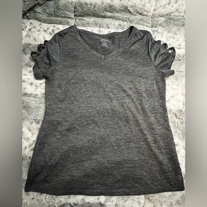 Women's vogo  Gray V-Neck Top